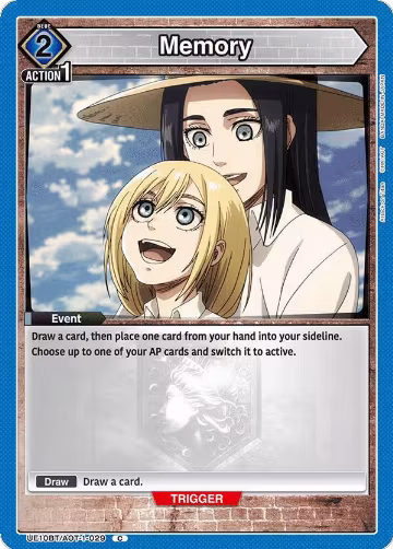 Memory (UE10BT/AOT-1-029), Attack on Titan — Union Arena card price