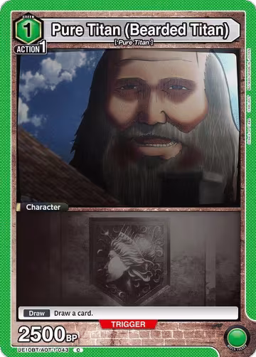 Pure Titan (Bearded Titan) (UE10BT/AOT-1-043), Attack on Titan — Union Arena card price