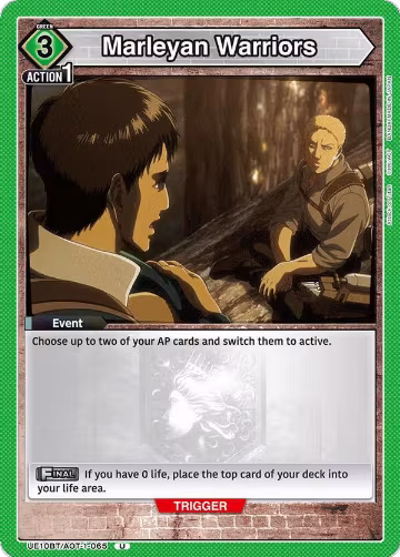 Marleyan Warriors (UE10BT/AOT-1-065), Attack on Titan — Union Arena card price