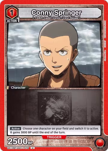 Conny Springer (079) (UE10BT/AOT-1-079), Attack on Titan — Union Arena card price