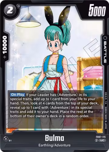 Bulma - FB07-115 (FB07-115), Wish For Shenron — DB Fusion card price