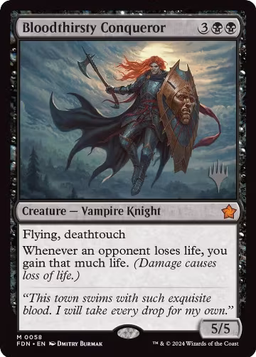Bloodthirsty Conqueror (58), Promo Pack: Edge of Eternities — Magic card price