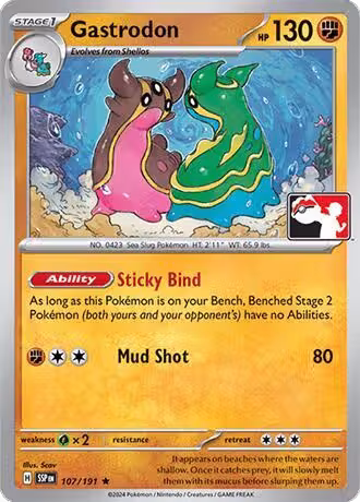 Gastrodon - 107/191 (107/191), Prize Pack Series Cards — Pokémon card price