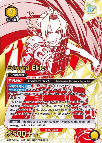 Edward Elric (012) (UEPR/FMA-1-012), Union Arena Promotion Cards — Union Arena card price