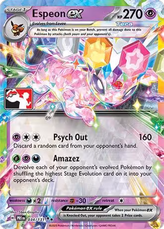 Espeon ex - 034/131 (034/131), Prize Pack Series Cards — Pokémon card price