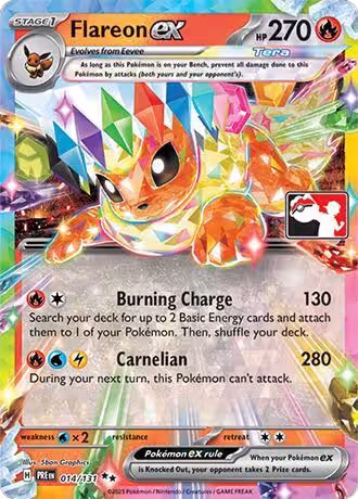 Flareon ex - 014/131 (014/131), Prize Pack Series Cards — Pokémon card price