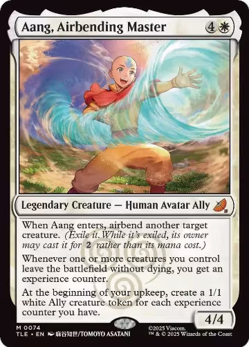 Aang, Airbending Master (74), Avatar: The Last Airbender: Eternal-Legal — Magic card price
