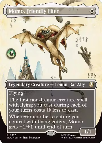 Momo, Friendly Flier (Borderless) (317), Avatar: The Last Airbender — Magic card price