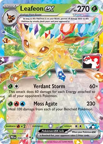 Leafeon ex - 006/131 (006/131), Prize Pack Series Cards — Pokémon card price