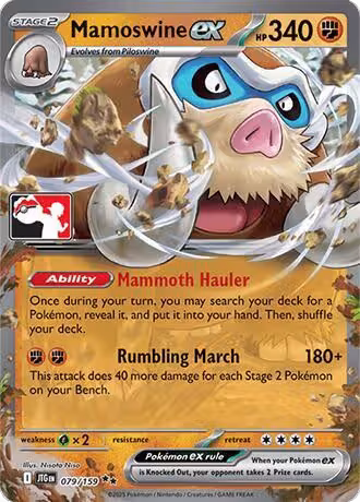 Mamoswine ex - 079/159 (079/159), Prize Pack Series Cards — Pokémon card price