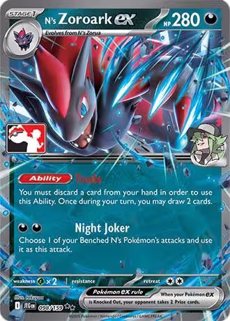 N's Zoroark ex - 098/159 (098/159), Prize Pack Series Cards — Pokémon card price