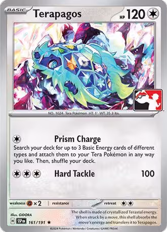 Terapagos - 161/191 (161/191), Prize Pack Series Cards — Pokémon card price