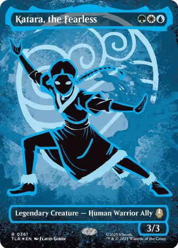 Katara, the Fearless (Borderless) (Neon Ink Foil) (361) — card price