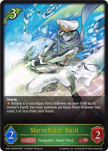 Storm Rider, Basil (CP03-004EN), Cardfight!! Vanguard — Shadowverse card price