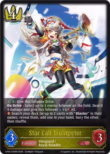 Star Call Trumpeter (CP03-024EN), Cardfight!! Vanguard — Shadowverse card price