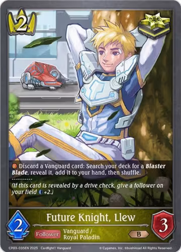 Future Knight, Llew (CP03-035EN), Cardfight!! Vanguard — Shadowverse card price