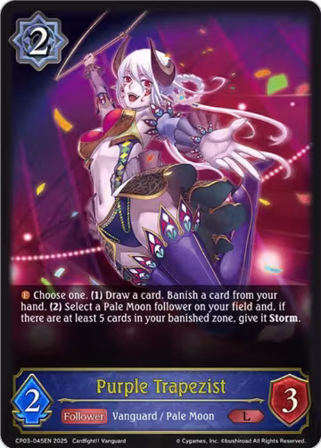 Purple Trapezist (CP03-045EN), Cardfight!! Vanguard — Shadowverse card price