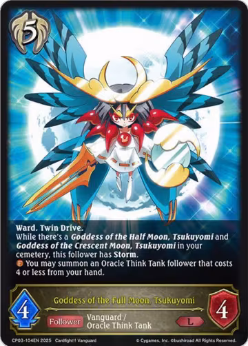 Goddess of the Full Moon, Tsukuyomi (CP03-104EN), Cardfight!! Vanguard — Shadowverse card price