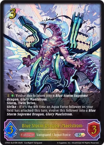 Blue Storm Dragon, Maelstrom (SL) (CP03-SL01EN), Cardfight!! Vanguard — Shadowverse card price