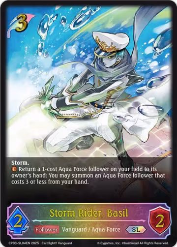 Storm Rider, Basil (SL) (CP03-SL04EN), Cardfight!! Vanguard — Shadowverse card price