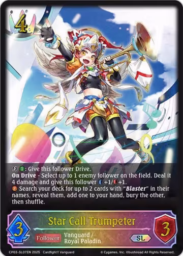 Star Call Trumpeter (SL) (CP03-SL07EN), Cardfight!! Vanguard — Shadowverse card price