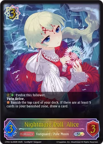 Nightmare Doll, Alice (SL) (CP03-SL09EN), Cardfight!! Vanguard — Shadowverse card price
