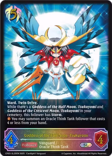 Goddess of the Full Moon, Tsukuyomi (SL) (CP03-SL20EN), Cardfight!! Vanguard — Shadowverse card price