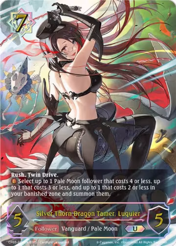 Silver Thorn Dragon Tamer, Luquier (U) (CP03-U03EN), Cardfight!! Vanguard — Shadowverse card price