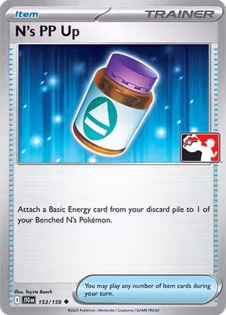 N's PP Up - 153/159 (153/159), Prize Pack Series Cards — Pokémon card price