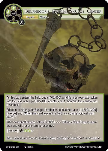 Belphegor's Rotten Skull's Censer (DRC-036 SR), Descent into the Raven's Catacombs — Force of Will card price