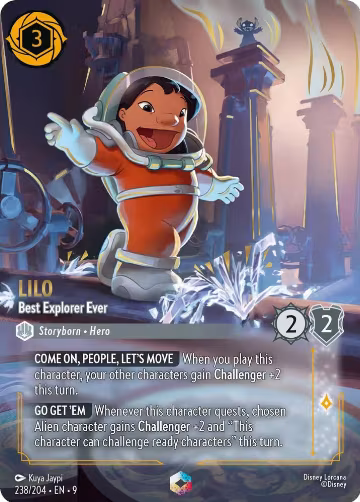 Lilo - Best Explorer Ever (Enchanted) (238/204), Fabled — Lorcana card price