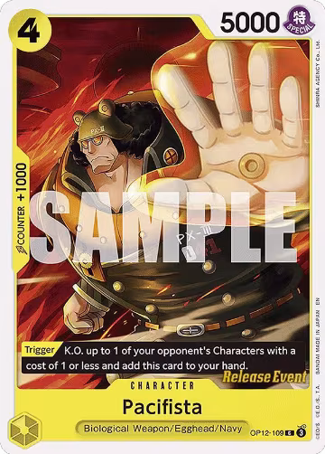 Pacifista (OP12-109), Legacy of the Master Release Event Cards — One Piece card price