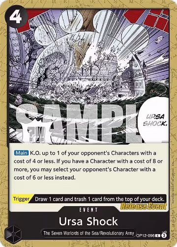 Ursa Shock (OP12-096), Legacy of the Master Release Event Cards — One Piece card price