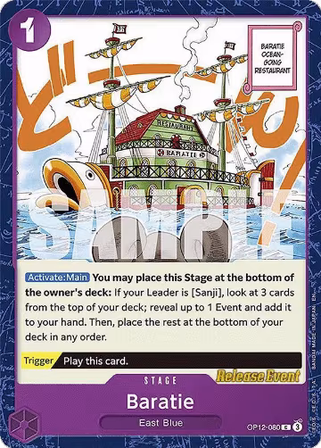 Baratie (OP12-080), Legacy of the Master Release Event Cards — One Piece card price
