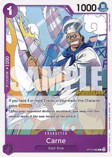 Carne (OP12-066), Legacy of the Master Release Event Cards — One Piece card price