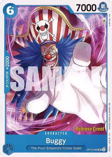 Buggy (049) (OP12-049), Legacy of the Master Release Event Cards — One Piece card price