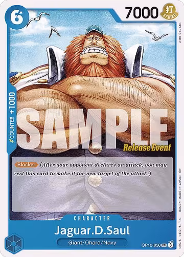 Jaguar.D.Saul (OP12-050), Legacy of the Master Release Event Cards — One Piece card price