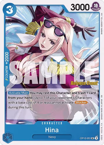 Hina (OP12-051), Legacy of the Master Release Event Cards — One Piece card price