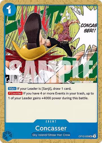 Concasser (OP12-059), Legacy of the Master Release Event Cards — One Piece card price
