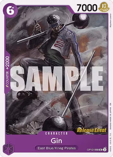 Gin (OP12-068), Legacy of the Master Release Event Cards — One Piece card price