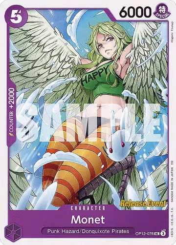 Monet (OP12-076), Legacy of the Master Release Event Cards — One Piece card price