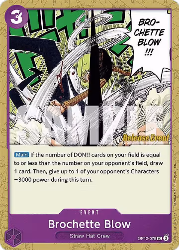 Brochette Blow (OP12-078), Legacy of the Master Release Event Cards — One Piece card price
