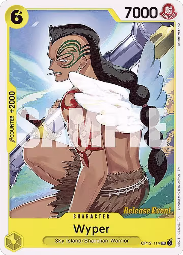 Wyper (OP12-114), Legacy of the Master Release Event Cards — One Piece card price