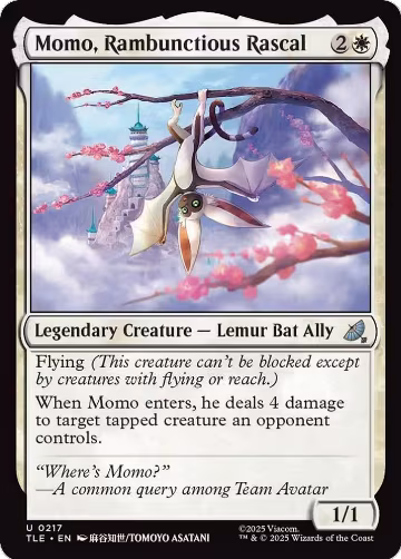 Momo, Rambunctious Rascal (0217) (217), Avatar: The Last Airbender: Eternal-Legal — Magic card price