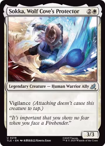 Sokka, Wolf Cove's Protector (0219) (219), Avatar: The Last Airbender: Eternal-Legal — Magic card price
