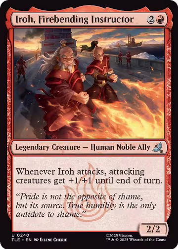 Iroh, Firebending Instructor (0240) (240), Avatar: The Last Airbender: Eternal-Legal — Magic card price