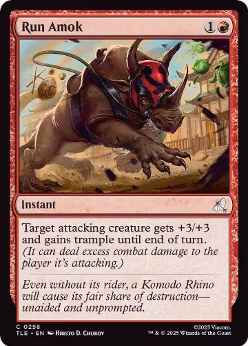 Run Amok (0258) (258), Avatar: The Last Airbender: Eternal-Legal — Magic card price