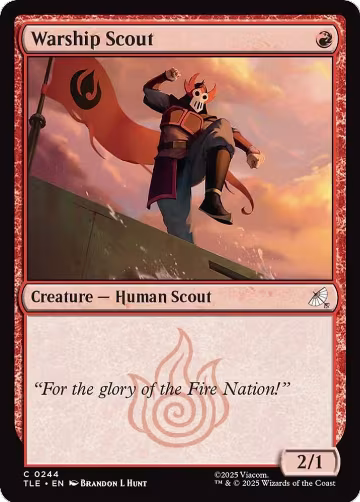 Warship Scout (0244) (244), Avatar: The Last Airbender: Eternal-Legal — Magic card price
