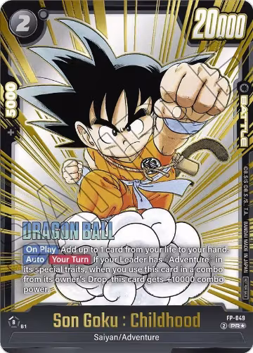 Son Goku : Childhood (Gold) (FP-049), Fusion World Promotion Cards and Packs — DB Fusion card price