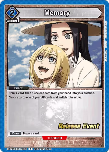 Memory (UEPR/AOT-1-029), Attack on Titan Release Event Cards — Union Arena card price